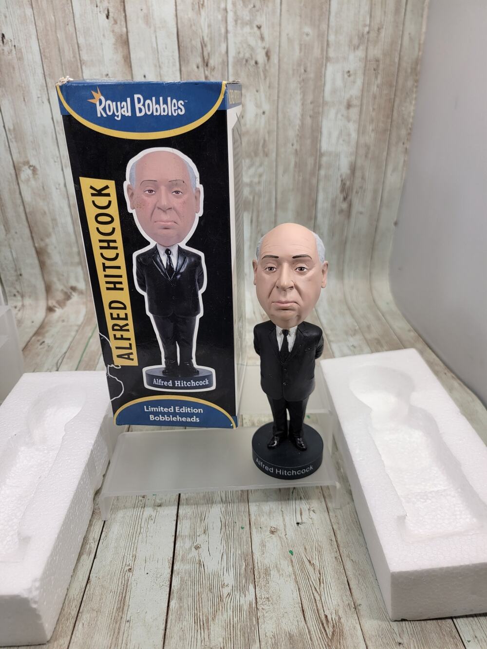 Royal Bobbles Alfred Hitchcock Bobblehead Colored Version Limited Edition Horror
